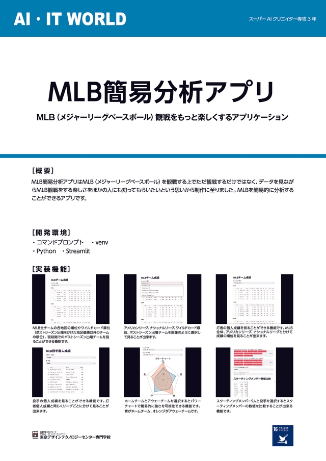 MLB簡易分析アプリ